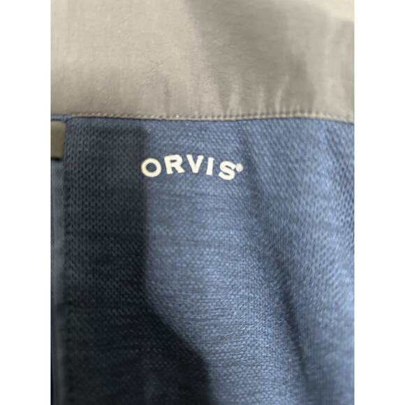 ORVIS Men's Bonded Mesh Full Zip Jacket Navy & Black ~ Sz Medium - Picture 4 of 11